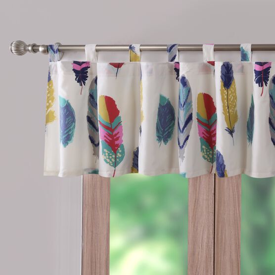 Dream Catcher Teal Window Valance , TEAL, hi-res image number null