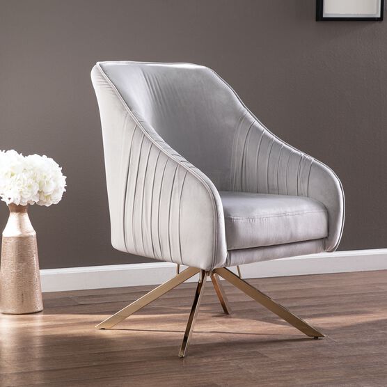 Parkano Upholstered Accent Chair, SILVER, hi-res image number null