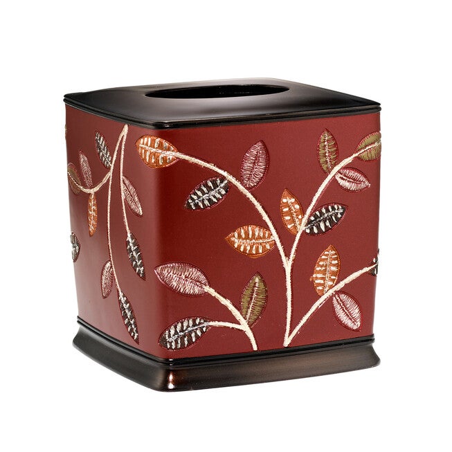 Aubury Tissue Box, BURGUNDY, hi-res image number null