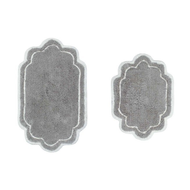 Allure 2 Piece Set Bath Rug Collection, GREY, hi-res image number 0