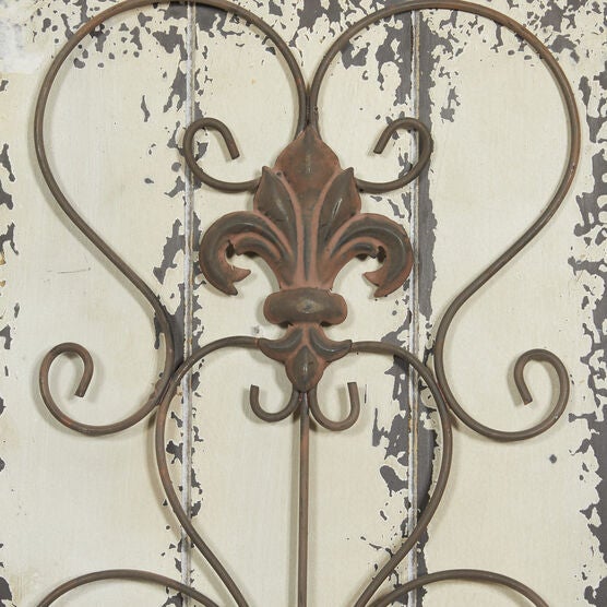 Set Of 2 White Wood Rustic Wall Décor, , alternate image number null