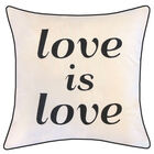 Embroidered "Love Is Love" Decorative Pillow, UNKNOWN, hi-res image number null