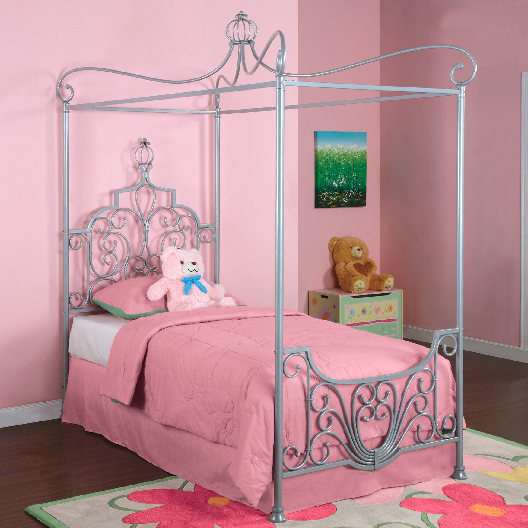 Princess canopy bed frame store