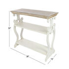 White Farmhouse Wood Console Table, 32 x 38, , alternate image number null