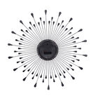 Silver Metal Modern Wall Clock, , on-hover image number null