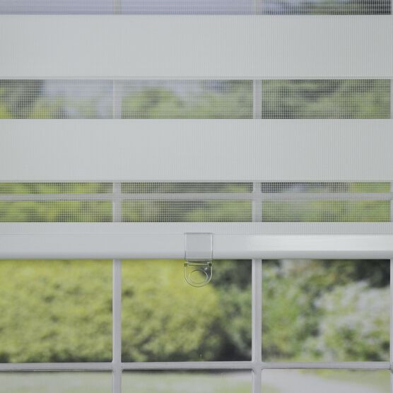 Cordless Zebra Slimline Privacy Window Shade Window, , alternate image number null