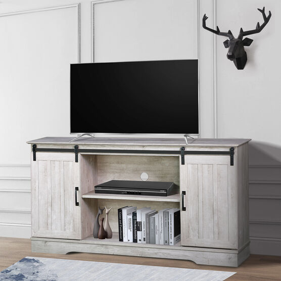 Finley 56-inch TV Stand with 2 Barn Doors, , alternate image number null