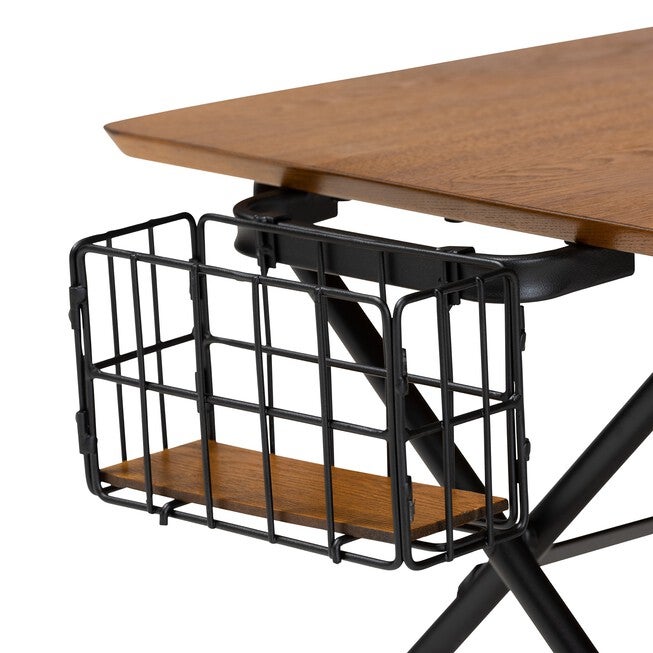 Mariela Natural Brown And Black Low Profile Coffee Table With Basket, , alternate image number null