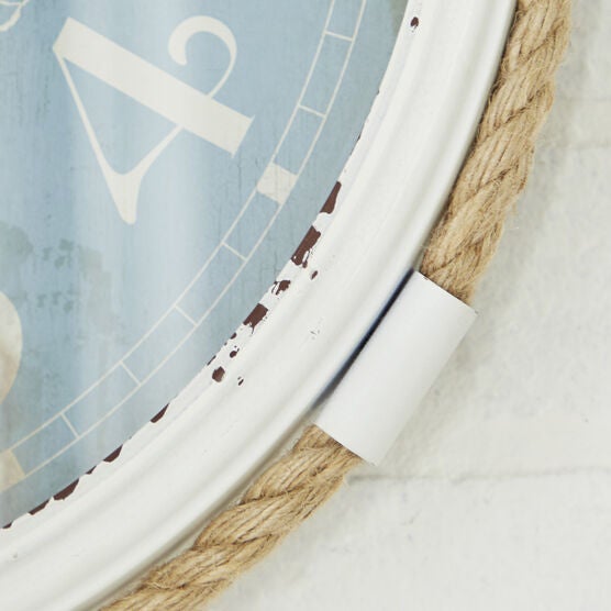 Blue Coastal Metal Wall Clock, , alternate image number null