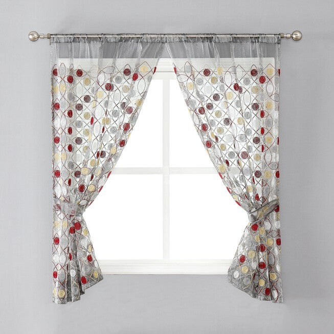 Sedona Window Curtain, GREY, hi-res image number 0