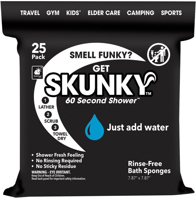 Skunky® Rinse Free Bathing Wipes, Set of 2, WHITE, hi-res image number null