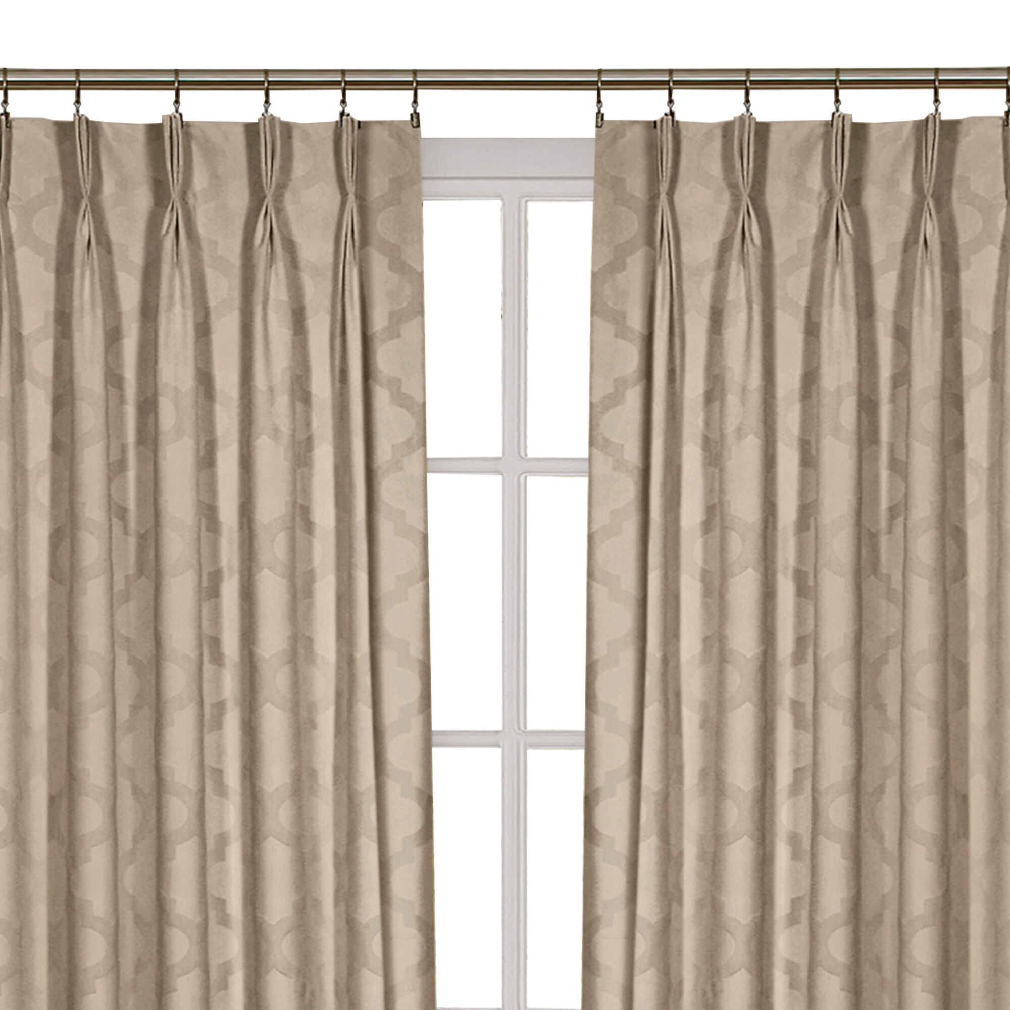 Windsor Pinch Pleat Window Curtain Panel, CAMEL, alternate image number 3