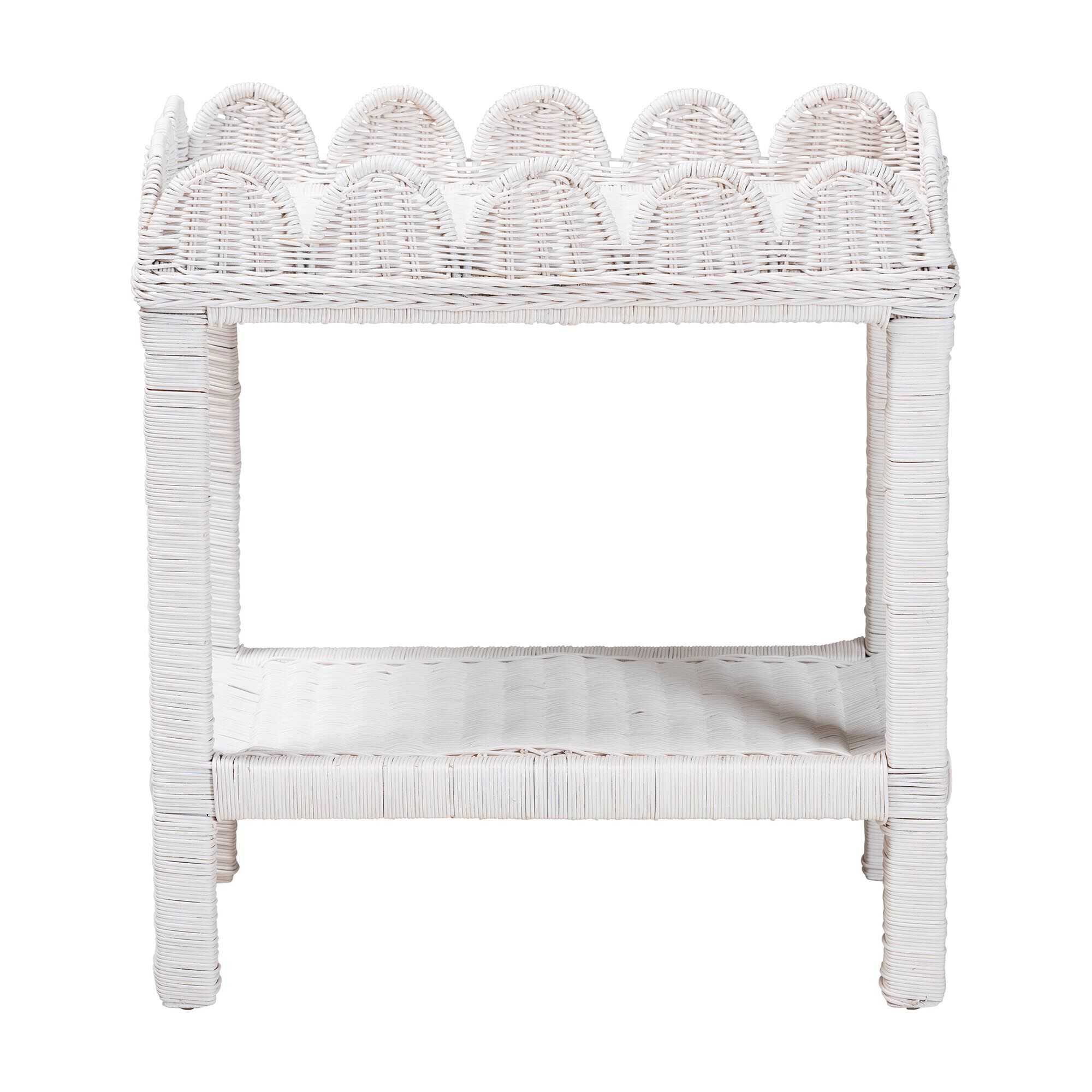 Sumana Natural Rattan Side Table, WHITE, alternate image number 2