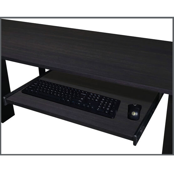 Saint Birch Ansel 56 Inches L-Desk With Keyborad Pullout Tray Writing Desk, , alternate image number null