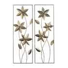 Set Of 2 Gold Metal Contemporary Wall Decor, , alternate image number null
