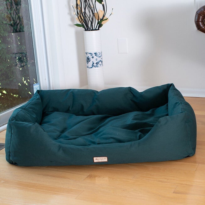 Bolstered Dog Bed,Anti-Slip Pet Bed, Laurel Green, Large, , on-hover image number 1