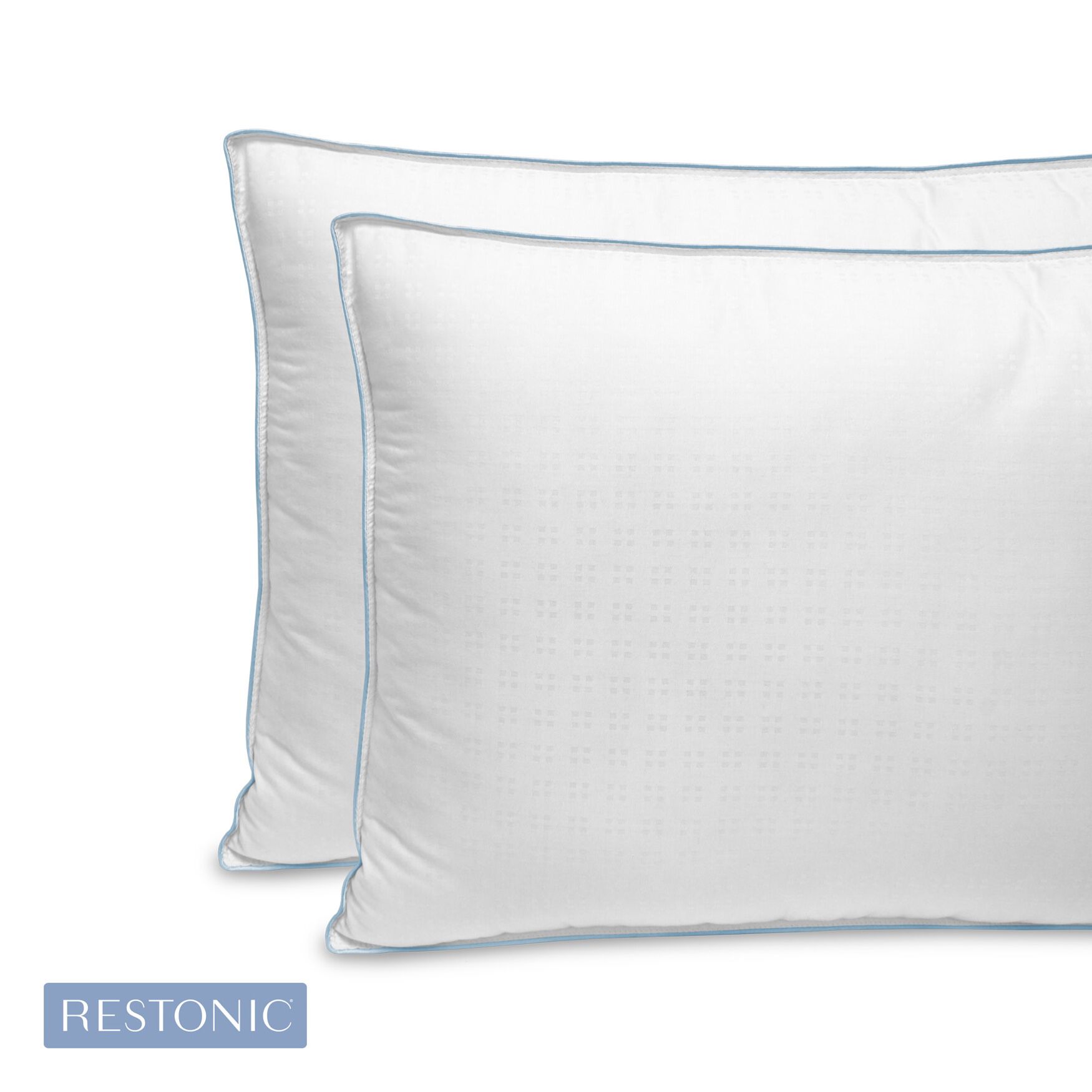 Simple Restonic TempaGel Max Cooling Jumbo Pillow with Cooling Gel Bead White Brylane Home