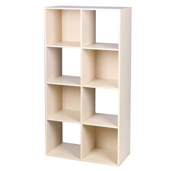 Home Basics Open and Enclosed 8 Cube MDF Storage Organizer Espresso, , alternate image number null