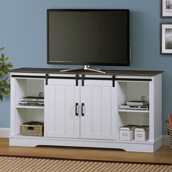 Finley 56-inch TV Stand with 2 Barn Doors, , alternate image number null