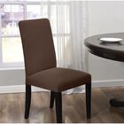Kathy Ireland Santa Barbara Dining Room Chair Covers, BROWN, hi-res image number null