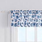 Pebble Beach Window Valance, BLUE, hi-res image number null