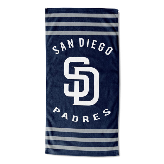 Padres Stripes Beach Towel, MULTI, hi-res image number null