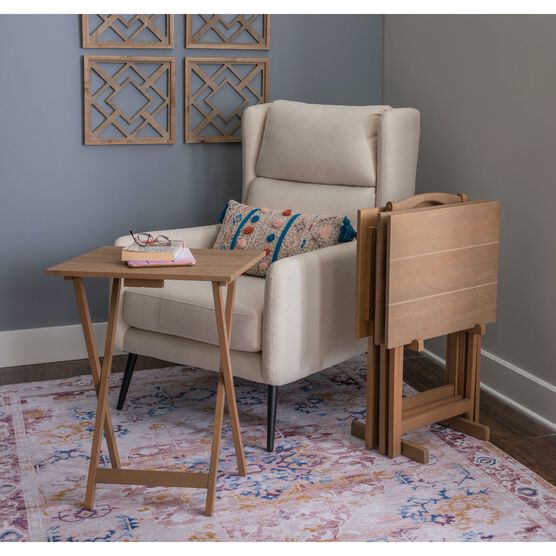 Linley Acacia Tray Table Set, , alternate image number null