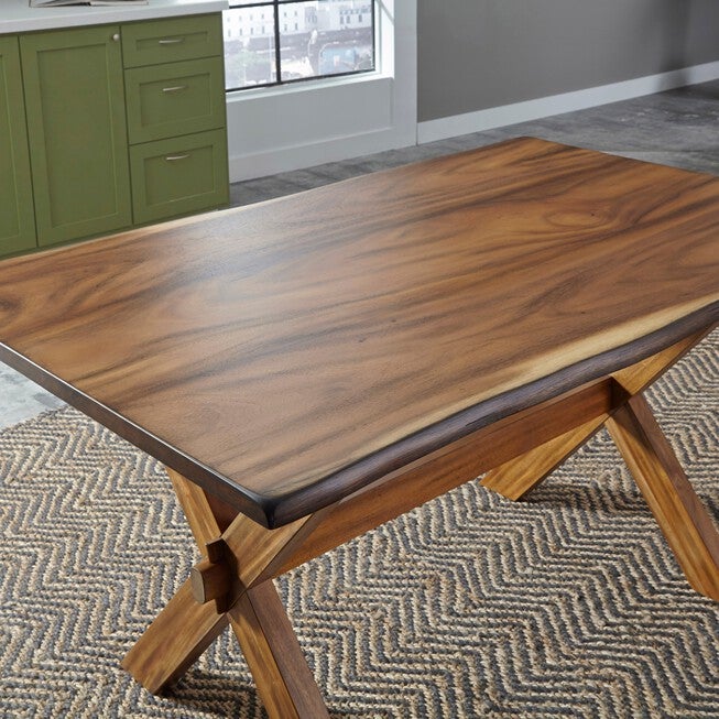 Forest Retreat Trestle Dining Table , , on-hover image number 1