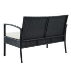 Saint Birch Savannah 4 Piece Rattan Sofa Seating Group With Cushions Seating, , alternate image number null