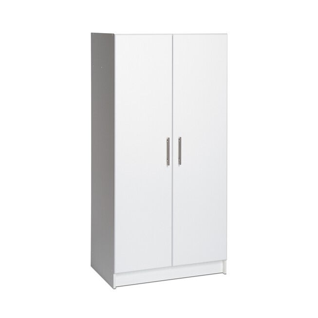 Elite 32 inches Wardrobe Cabinet, White, WHITE, hi-res image number null