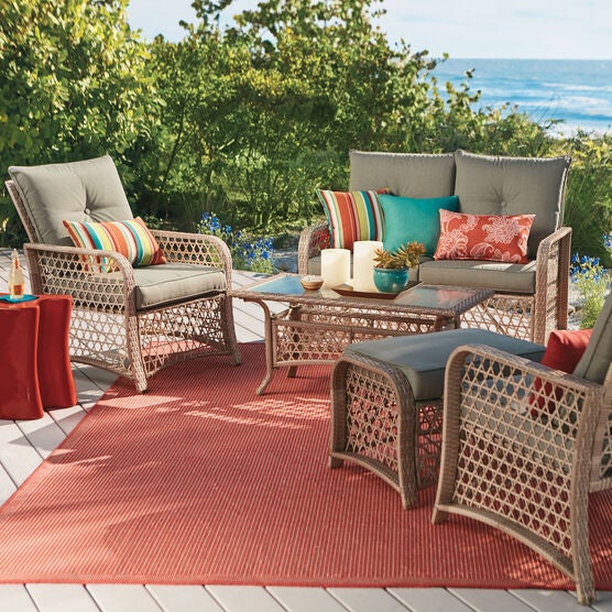 Santa Rosa Resin Wicker Coffee Table, , on-hover image number null