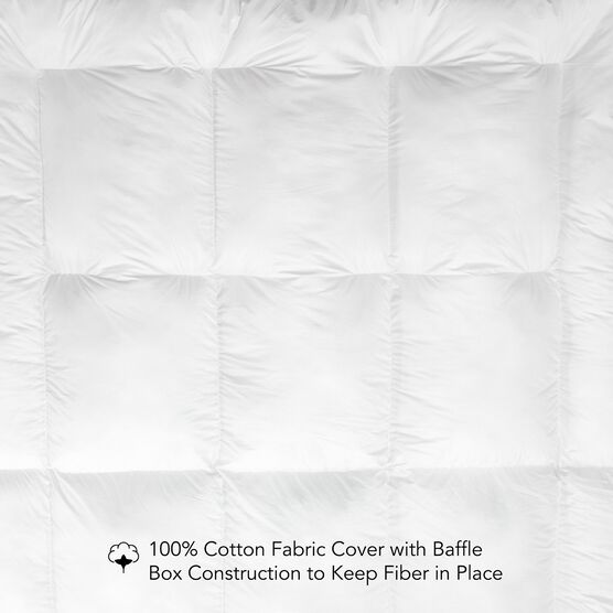 SensorPEDIC 2-Inch Down Alternative Fiber Mattress Topper with 100% Cotton Cove, , alternate image number null