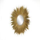 Brown Boho Style Sea Grass Wall Mirror, , alternate image number null