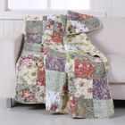 Blooming Prairie Patchwork Quilted Throw Blanket, MULTI, hi-res image number null