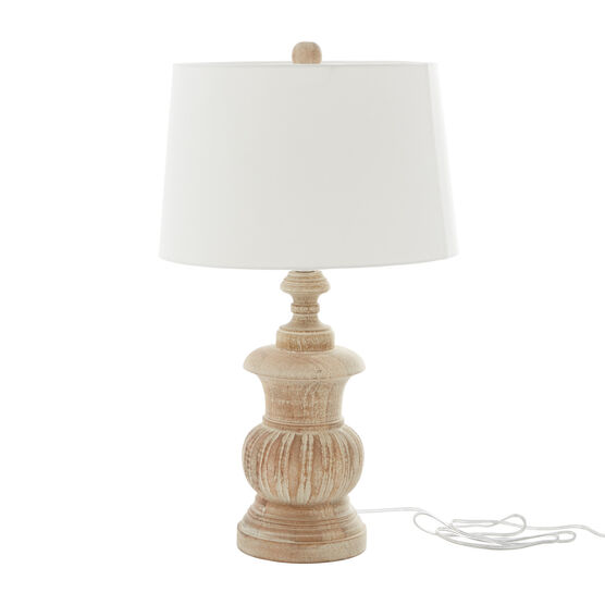 Brown Wood Traditional Table Lamp, , alternate image number null