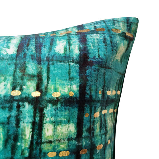 Edie@Home Velvet Rainforest Metallic Decorative Pillow Dec Pillow, , alternate image number null