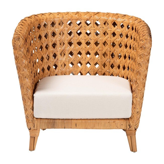 Daiwa Bohemian Light Honey Ratan Accent Chair, LIGHT, alternate image number null