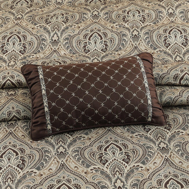 Maren Boudoir Decorative Throw Pillow, CHOCOLATE, alternate image number null