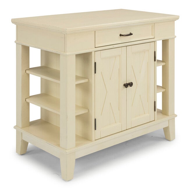 Seaside Lodge Kitchen Island, WHITE, hi-res image number 0