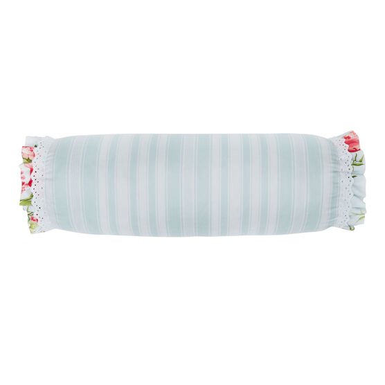 Brianna Cabbage Rose Bolster Pillow, Brianna Cabbage Rose Bolster Pillow,