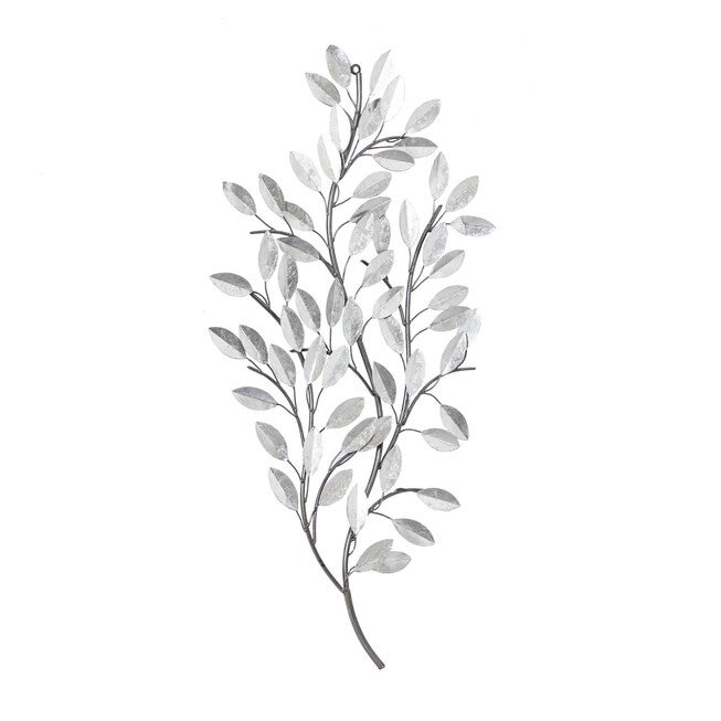 Silver Metal Glam Floral Wall Decor, , alternate image number 2