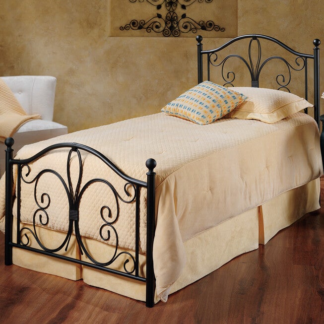 Twin Bed Set with Bed Frame, 76 inchesLx40½"Wx49½"H, , on-hover image number null