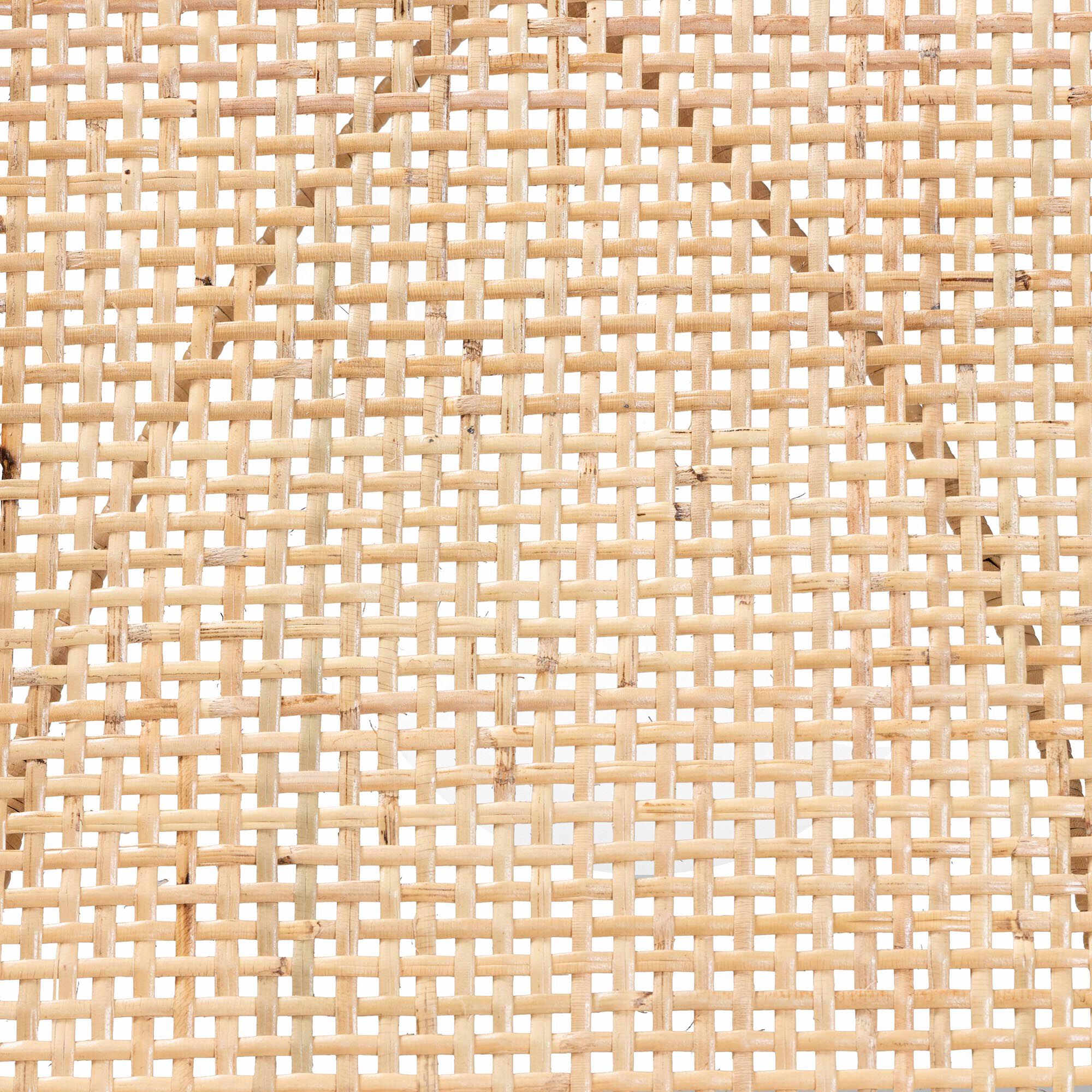 Sabelle Japandi Greywashed Rattan and Black Metal 2-Piece Dining Chair Set, NATURAL BROWN, alternate image number 7