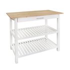 Kitchen Island with Solid Wood Top, , alternate image number null