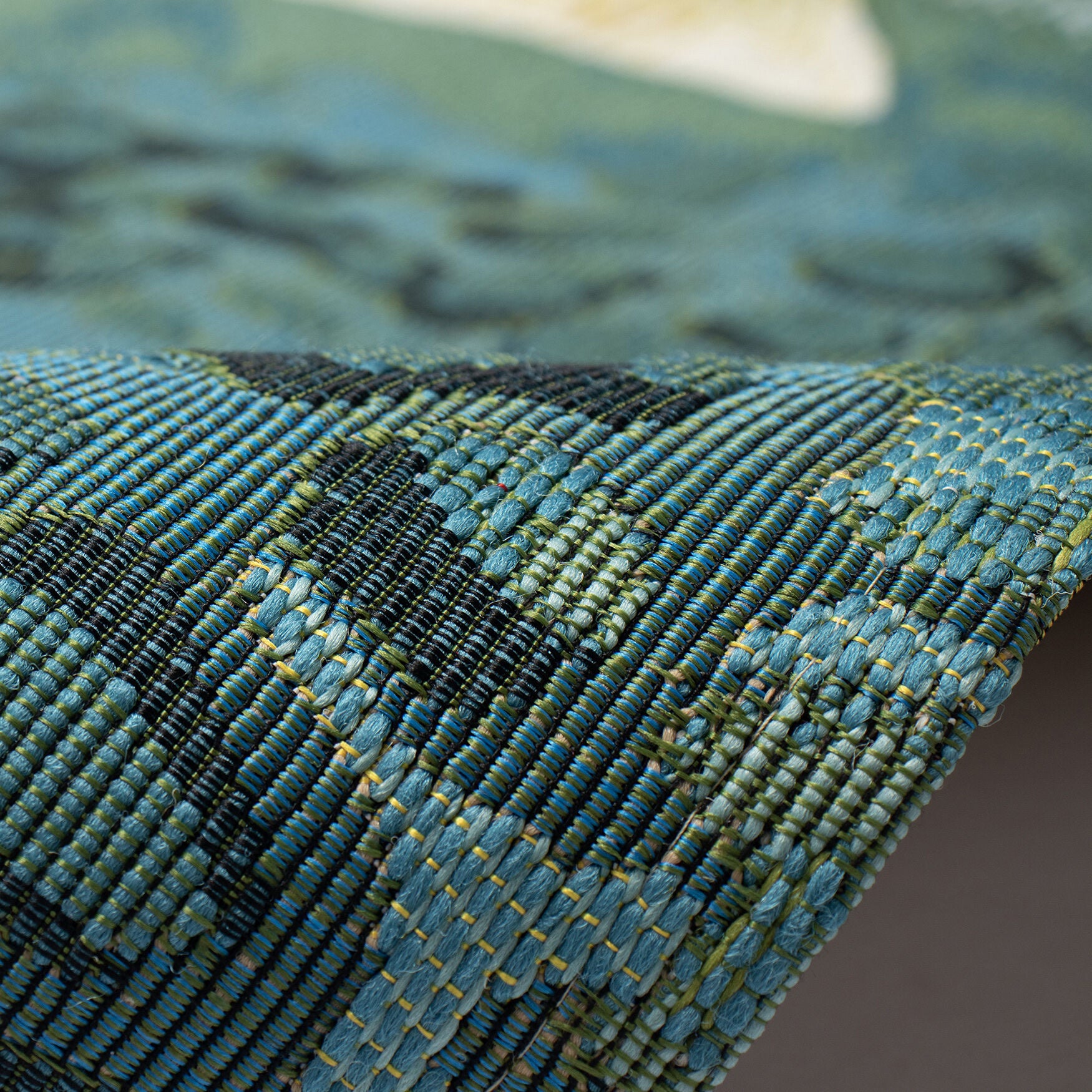 Marina Fish Indoor/Outdoor Area Rug Aqua, , alternate image number 3
