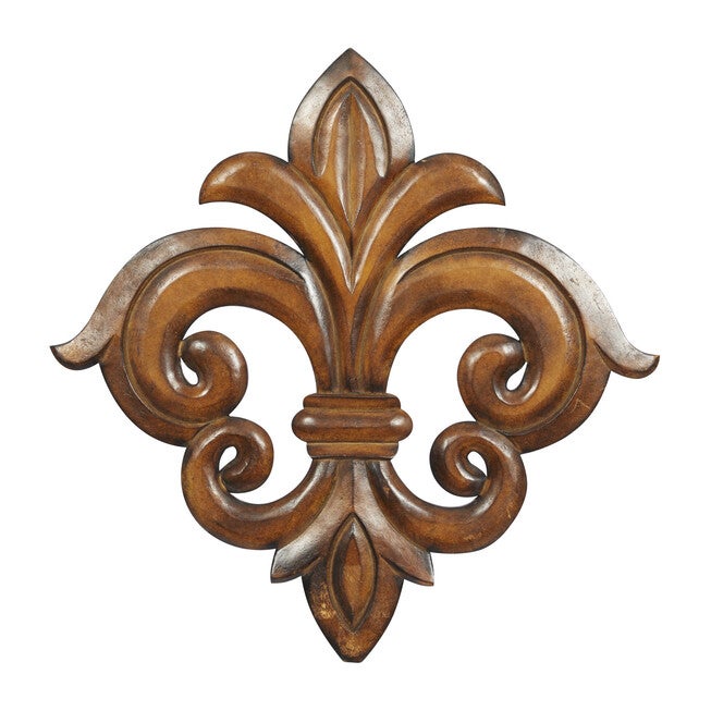 Brown Traditional Ornamental Wood Wall Décor, BROWN, hi-res image number 0