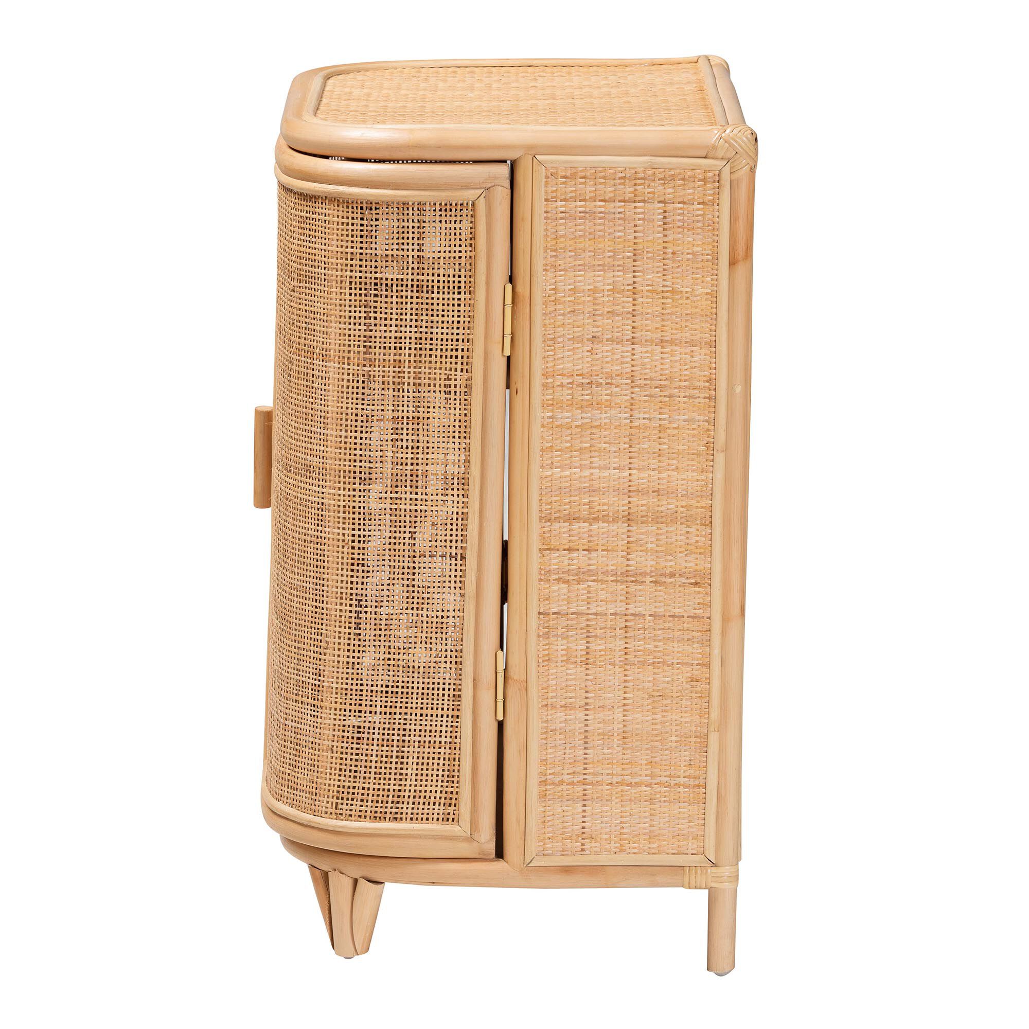 Yanka Bohemian Natural Rattan Storage Cabinet, NATURAL, alternate image number 5