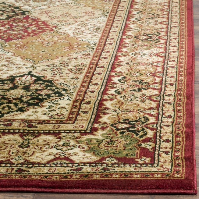 Lyndhurst 221 Multi / Red 5'-3 inches X 7'-6 inches Medium Rectangle Rug, , alternate image number null