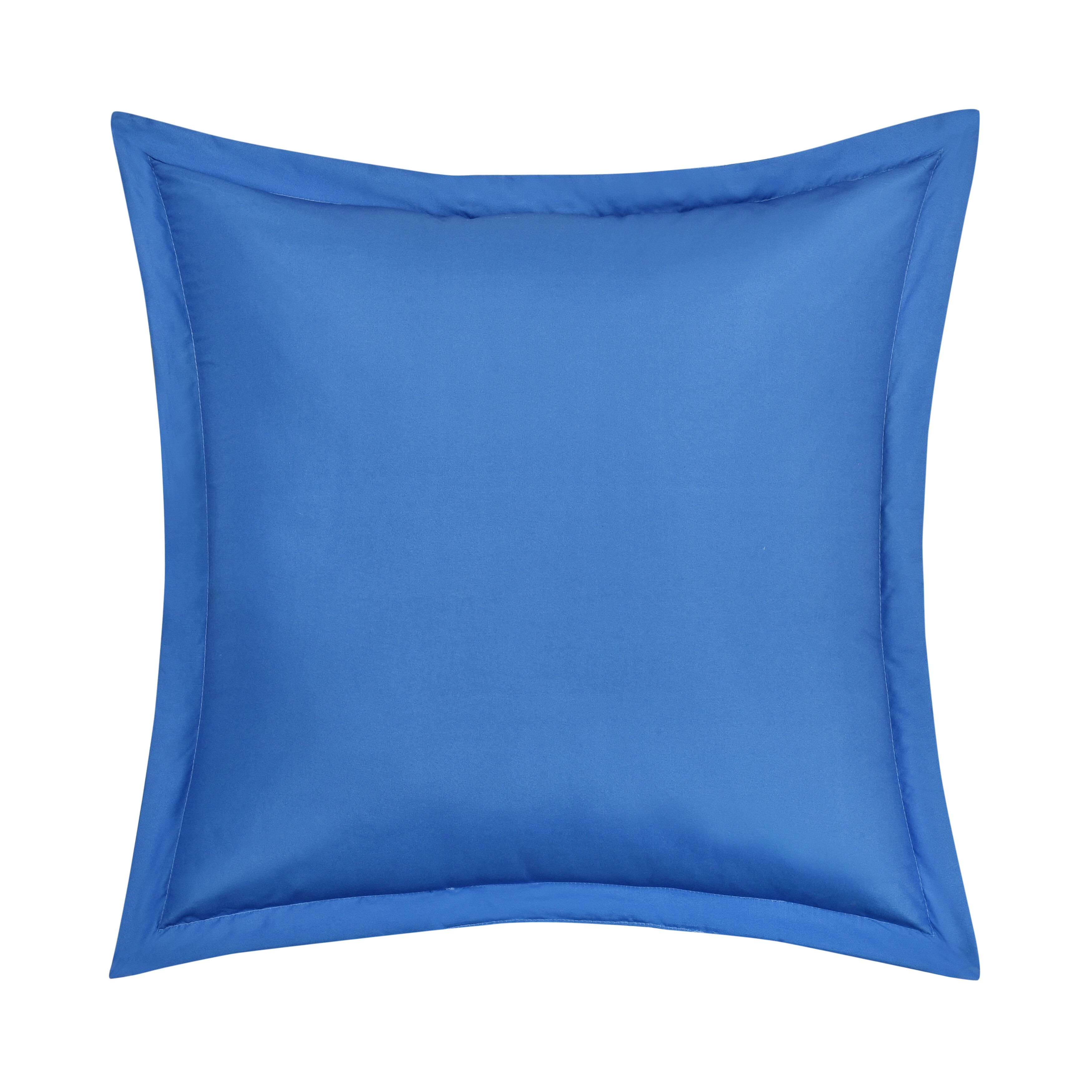 SEASHORE 18 inches SQUARE DECORATIVE THROW PILLOW, BLUE, on-hover image number 1