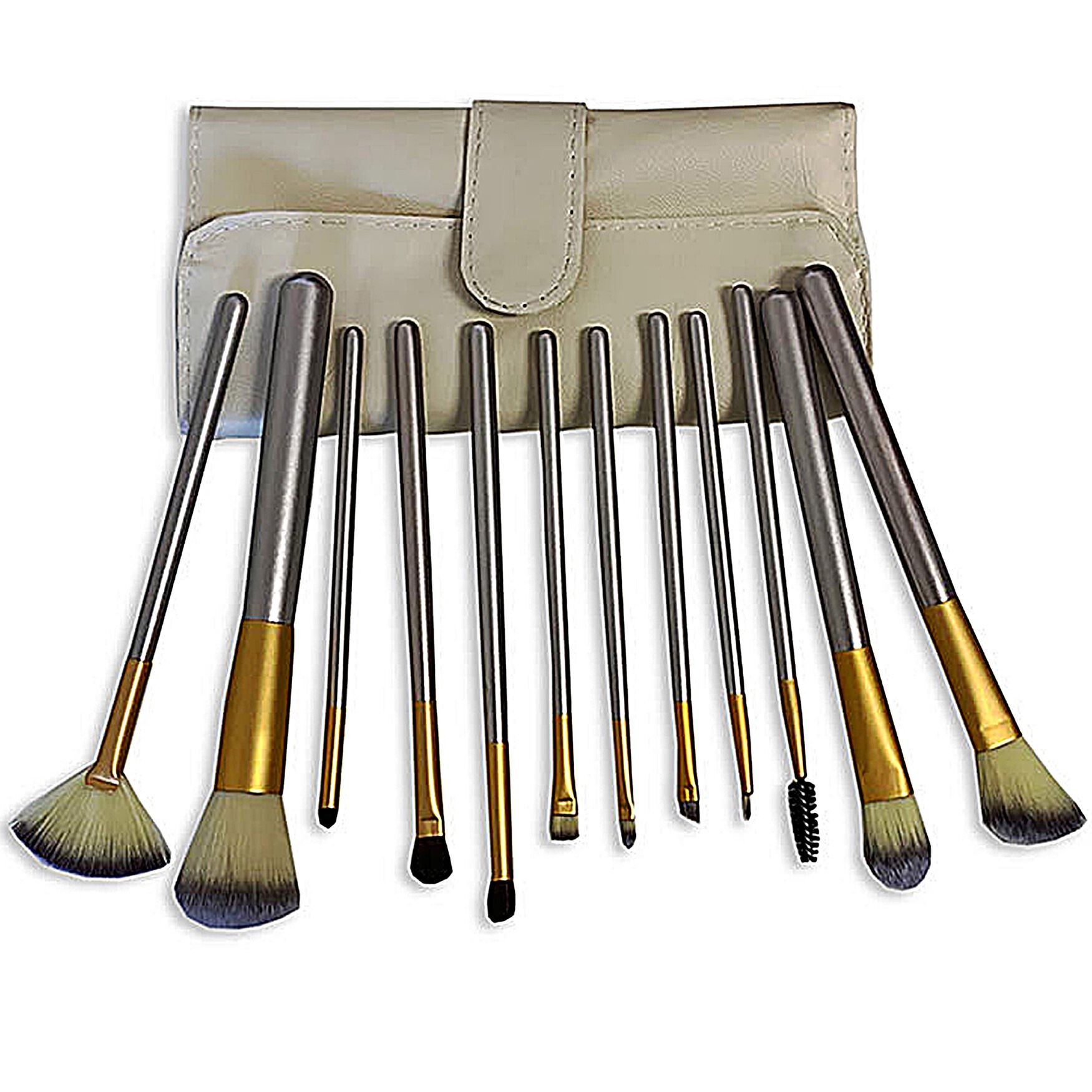 Makeup Brush Cleaner W/ 12Pc Brush Kit Beauty Tools, , on-hover image number 1
